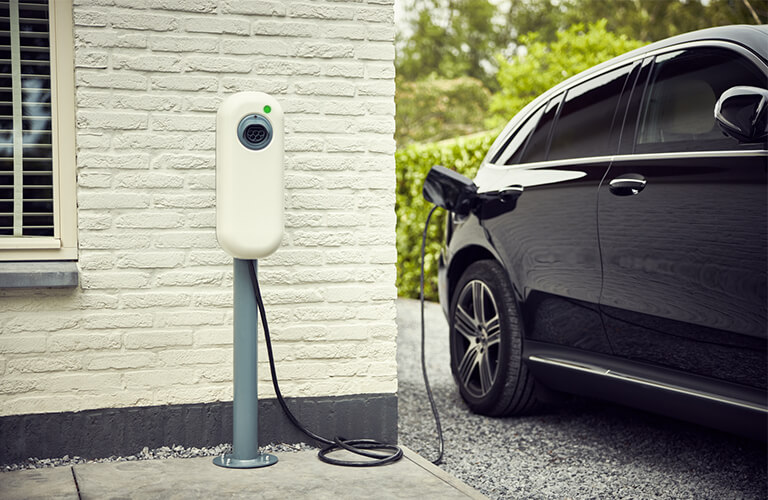 Laadpaal voor een elektrische wagen