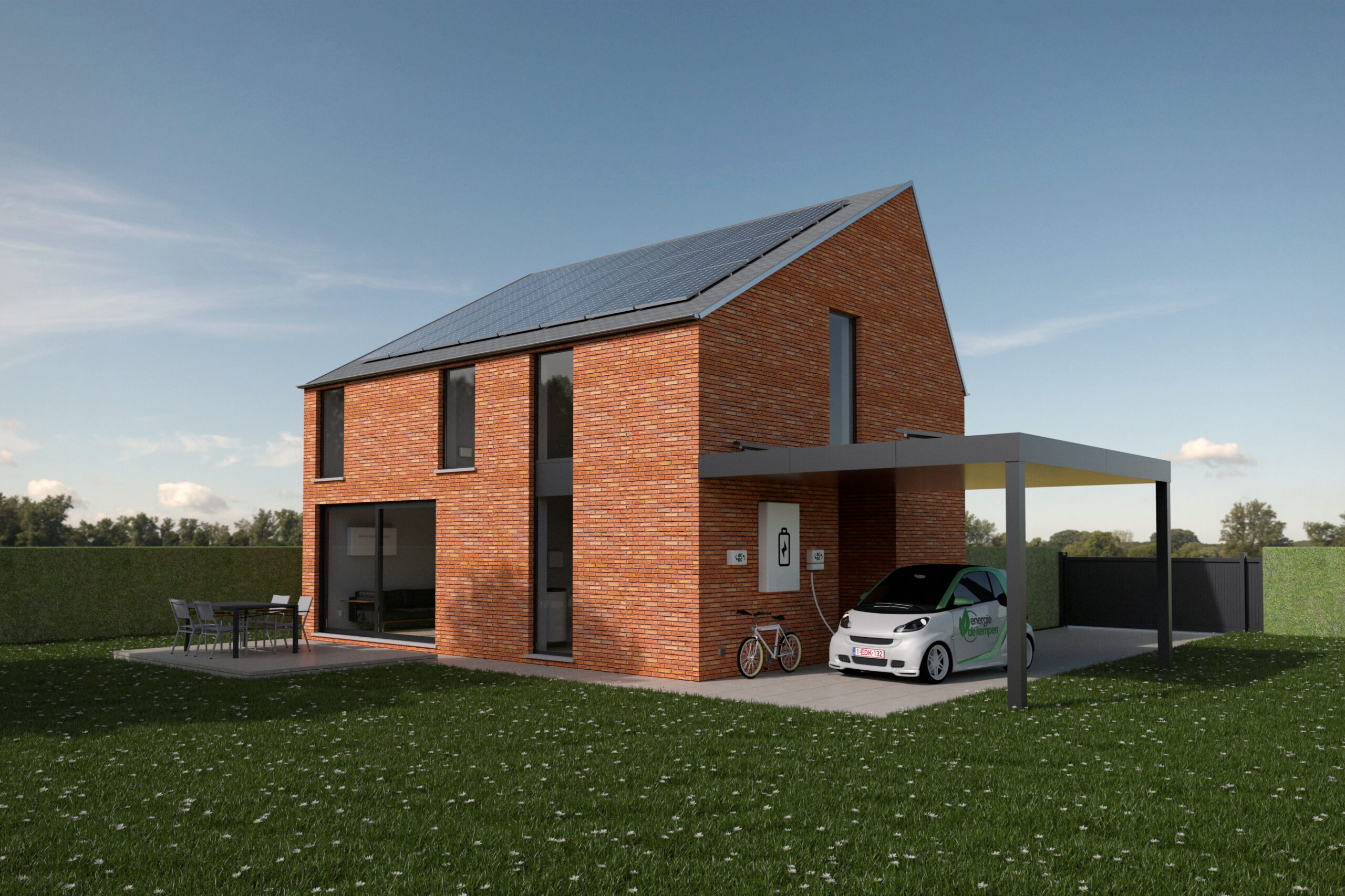 Woning met zonnepanelen in Beerse